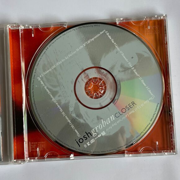 Josh Groban Closer CD Compact Disc Used But Excellent Condition Ambient Classica - Picture 2 of 4